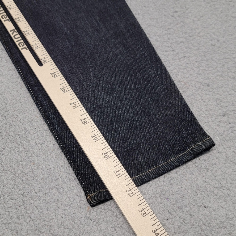 Express Jeans Mens 32x32 (Measured) Blue Relaxed Dark Wash Hyper Stretch Denim - Picture 5 of 10